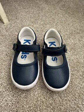 Keds Kids Navy Mary Jane with Hook-and-Loop Strap